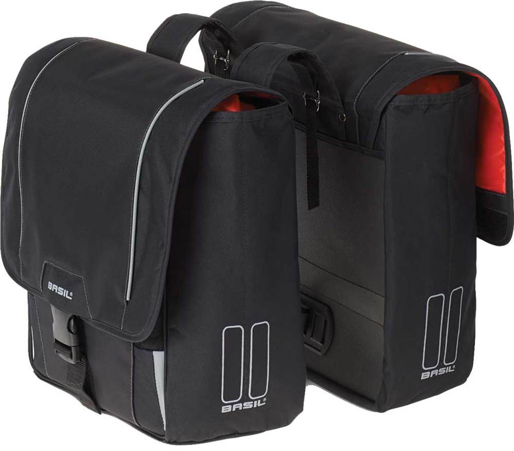 Dubbele-Fietstas-Basil-Sport-Design-Zwart-32-Liter Dubbele-Fietstas-Basil-Sport-Design-Zwart-32-Liter